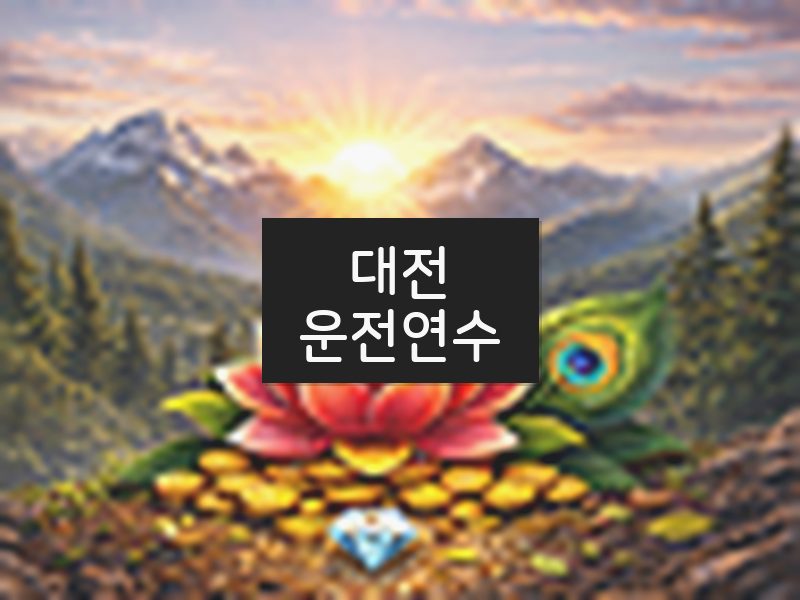 대전운전연수 후기