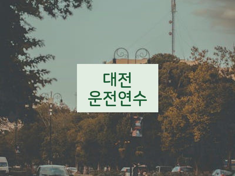대전운전연수 후기