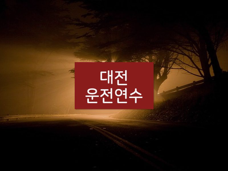 대전운전연수 후기
