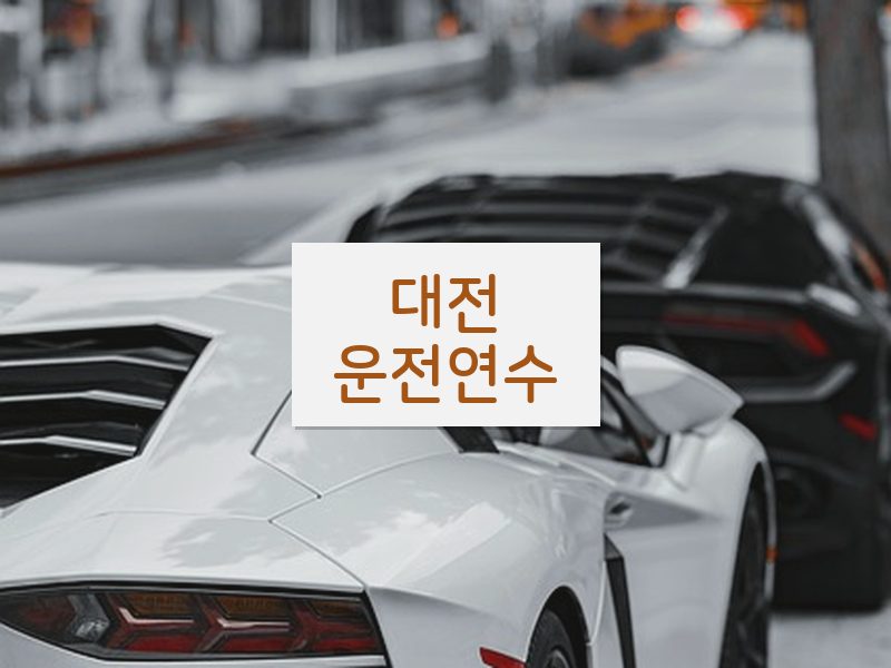 대전운전연수 후기