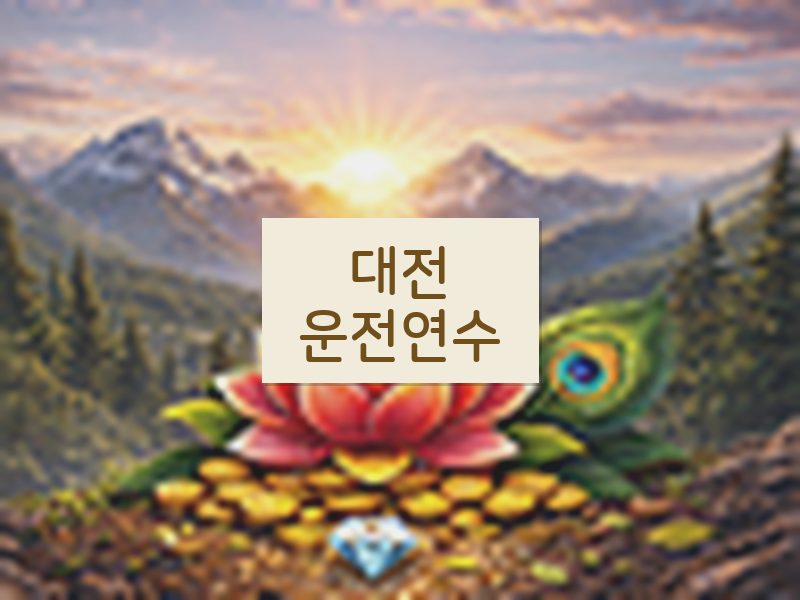 대전운전연수 후기