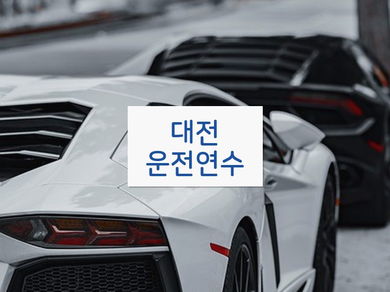 대전운전연수 후기