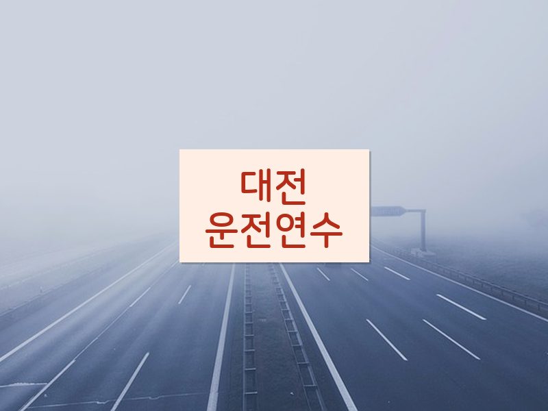 대전운전연수 후기