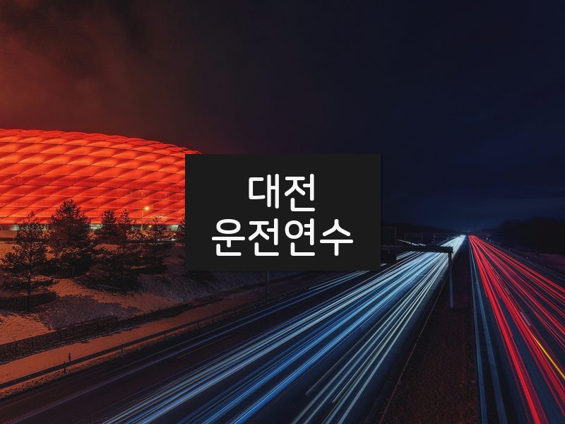 대전운전연수 후기