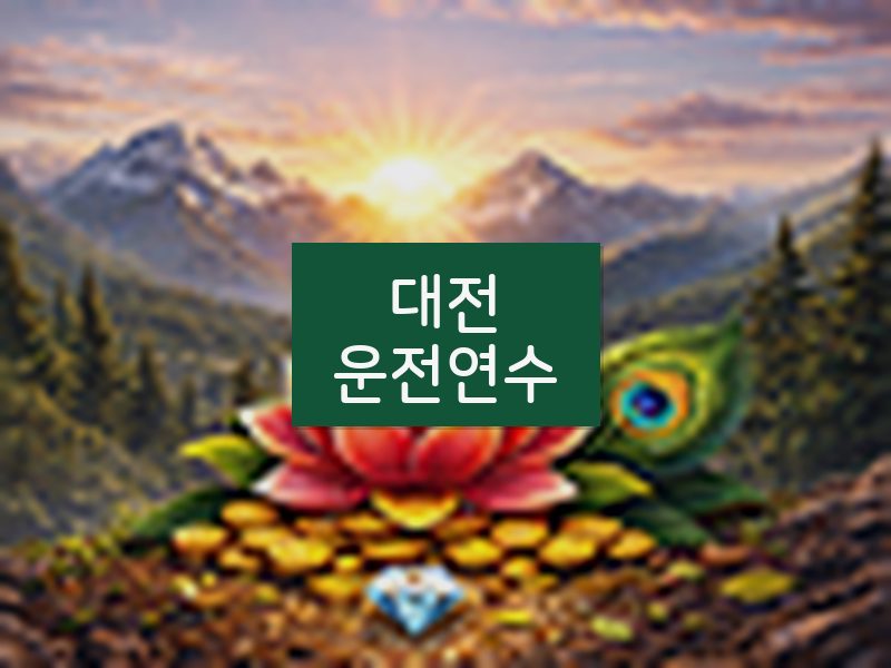 대전운전연수 후기