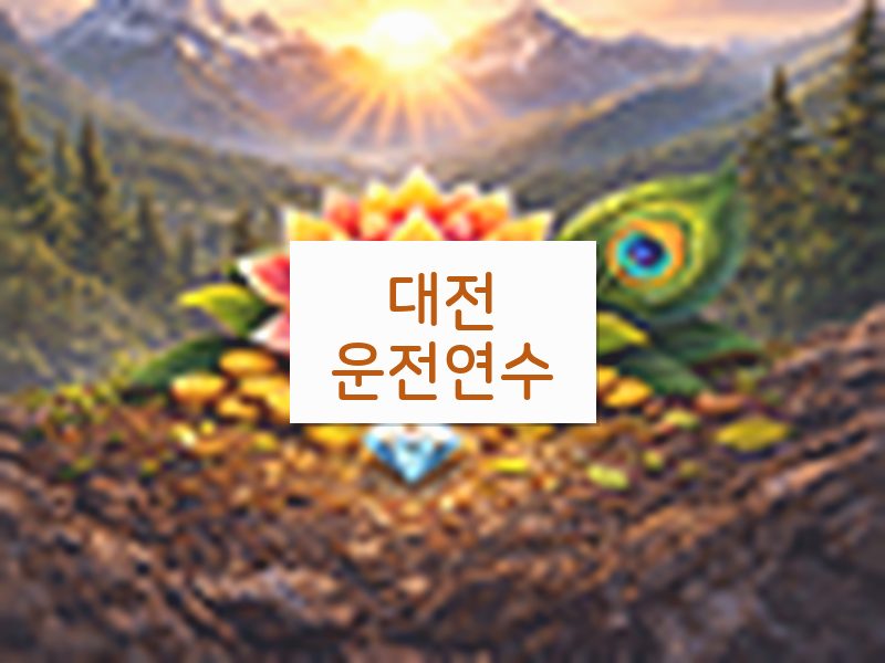 대전운전연수 후기