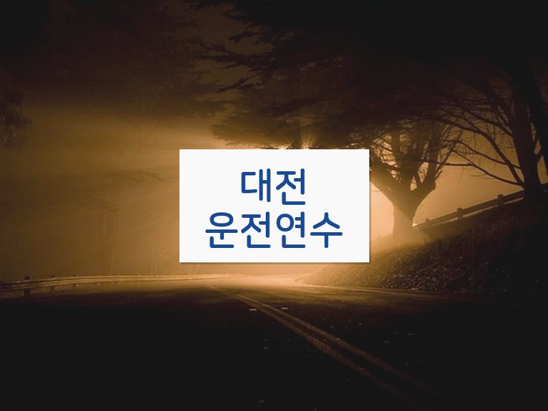 대전운전연수 후기