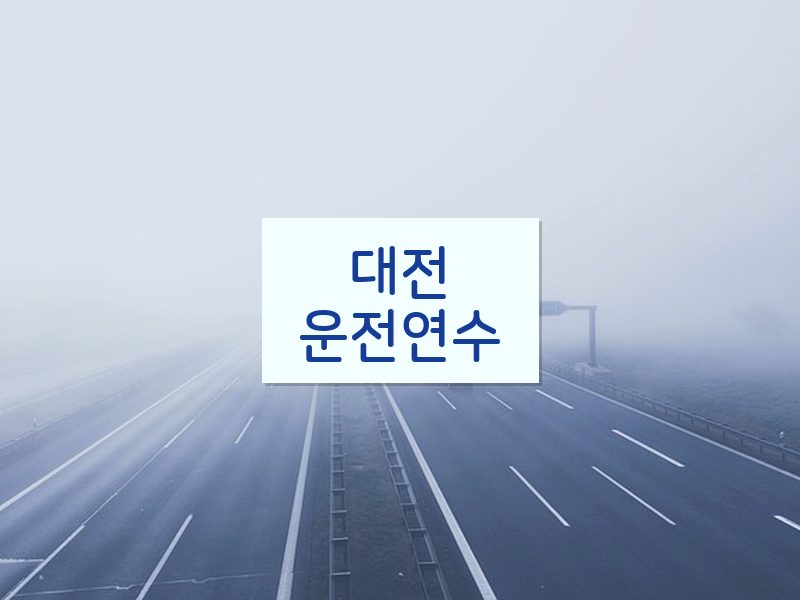 대전운전연수 후기