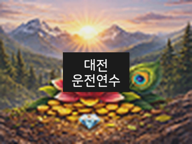 대전운전연수 후기