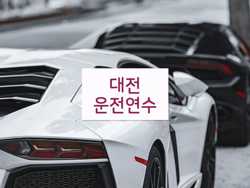 대전운전연수 후기