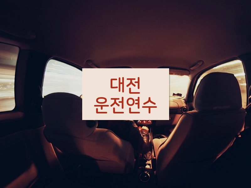 대전운전연수 후기