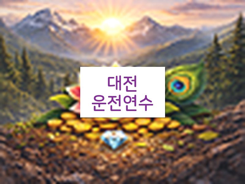 대전운전연수 후기