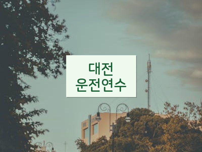 대전운전연수 후기