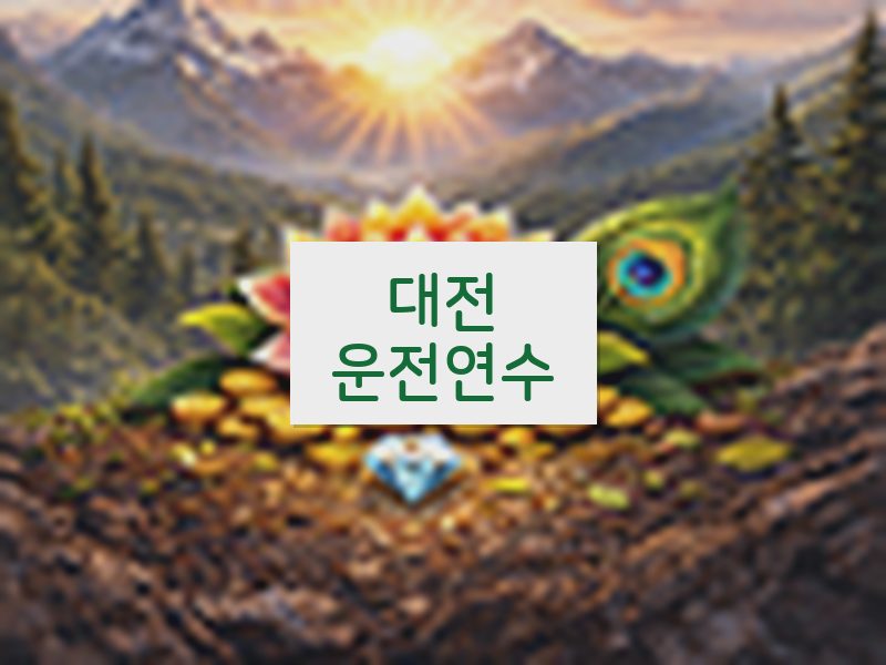 대전운전연수 후기