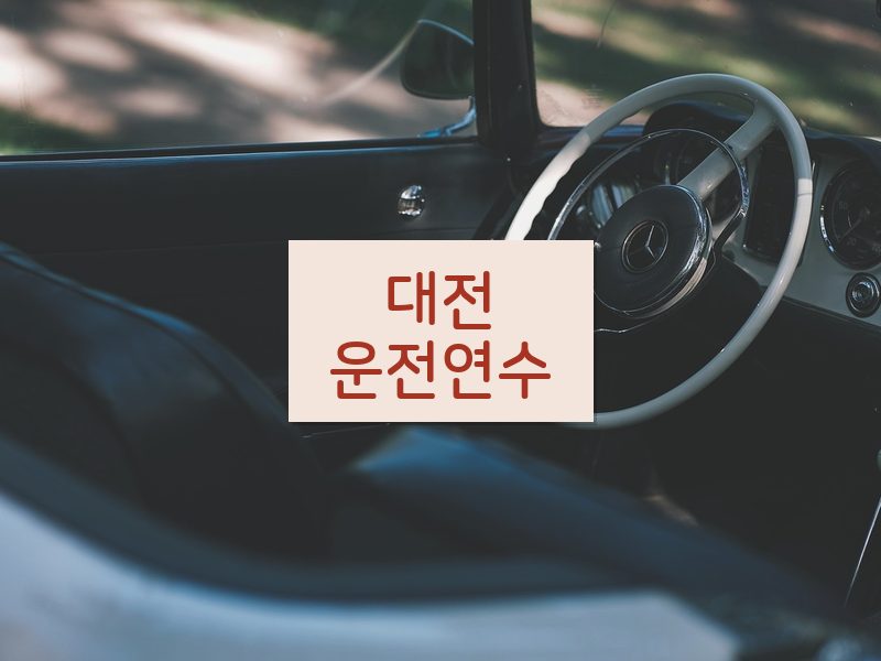 대전운전연수 후기
