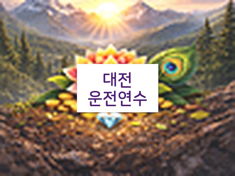 대전운전연수 후기