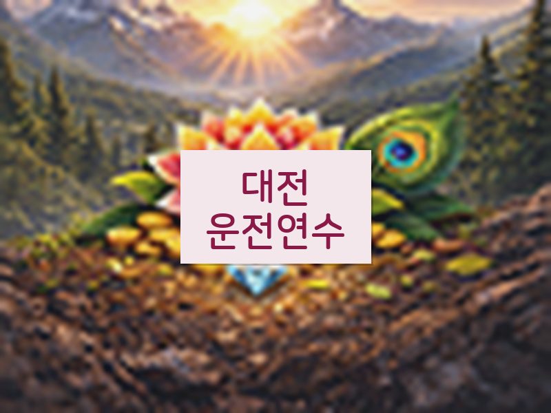 대전운전연수 후기