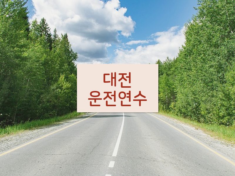 대전운전연수 후기