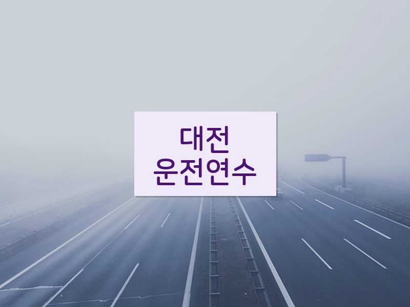 대전운전연수 후기