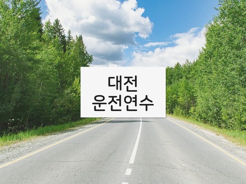 대전운전연수 후기