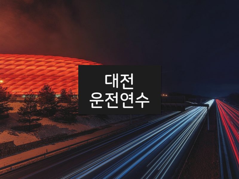 대전운전연수 후기