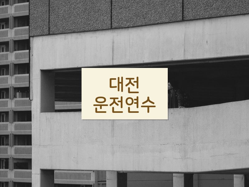 대전운전연수 후기