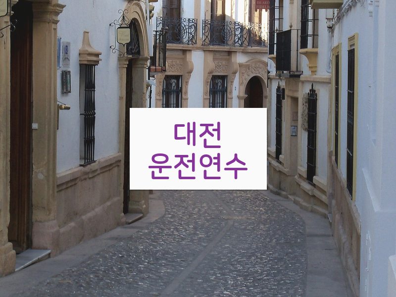 대전운전연수 후기