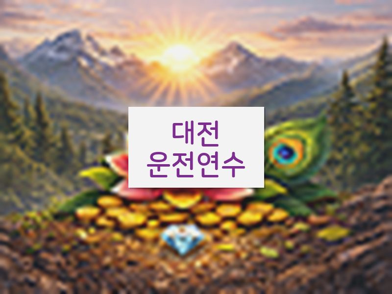 대전운전연수 후기