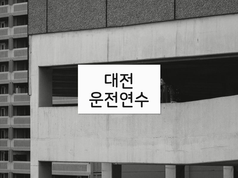 대전운전연수 후기