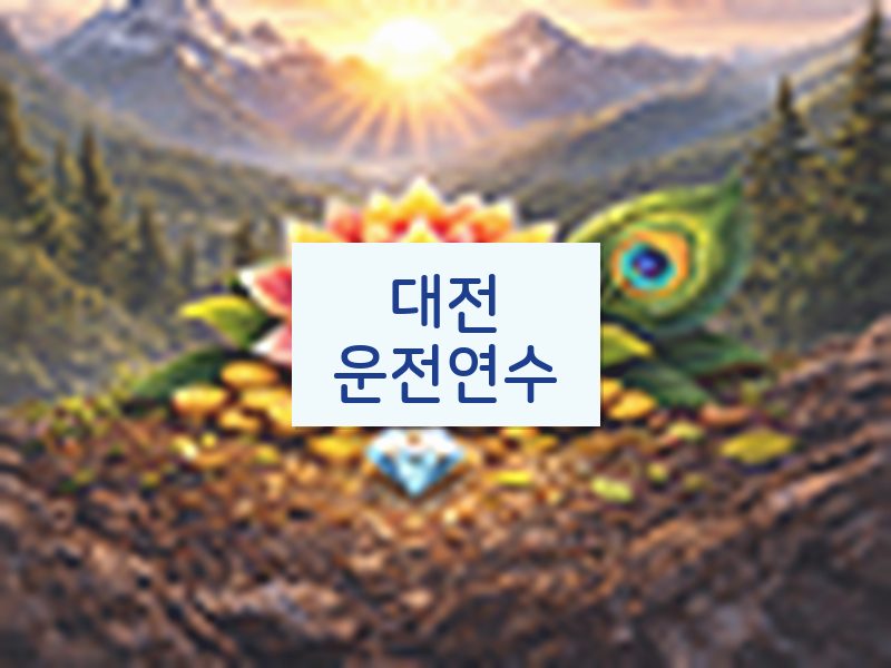 대전운전연수 후기