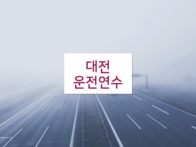 대전운전연수 후기