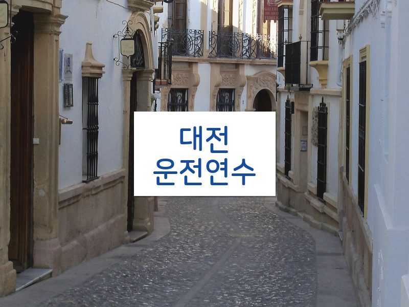 대전운전연수 후기