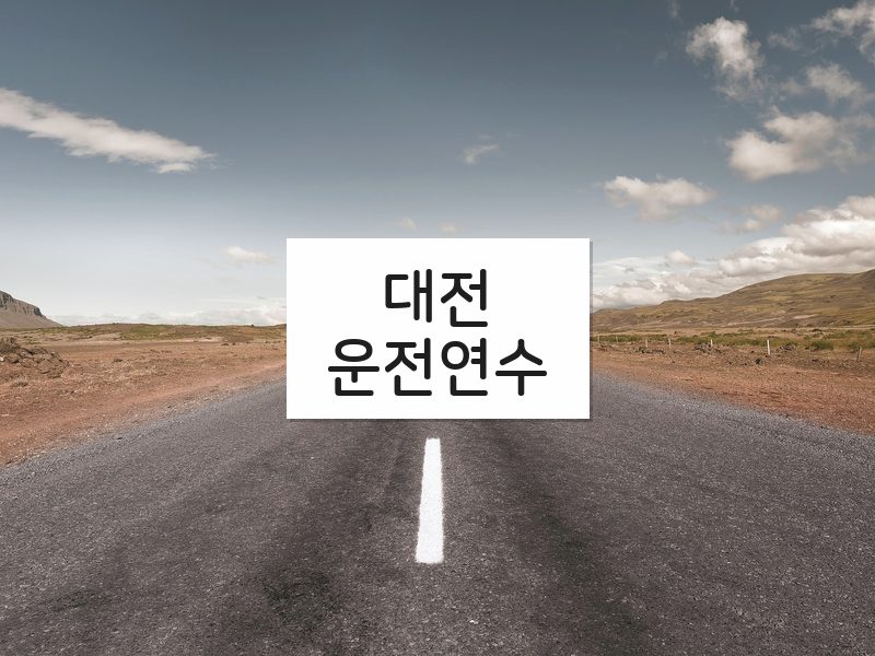 대전운전연수 후기