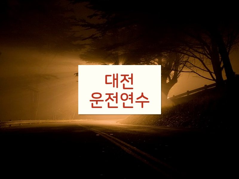 대전운전연수 후기