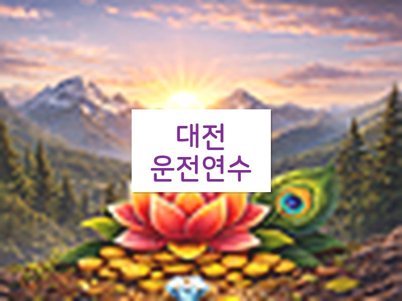 대전운전연수 후기