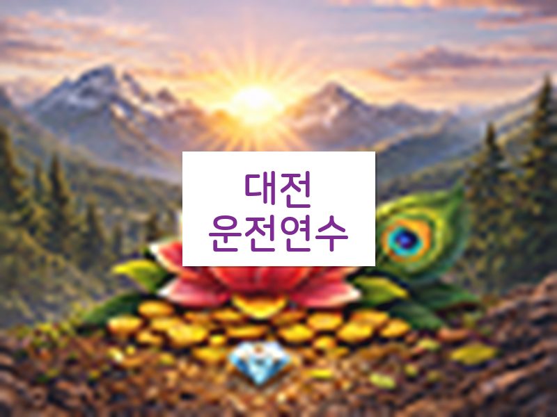 대전운전연수 후기