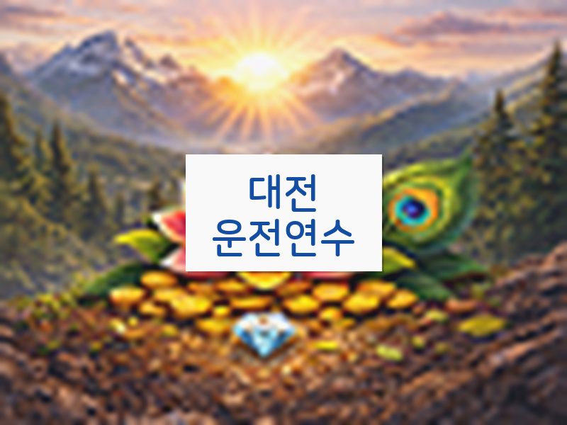 대전운전연수 후기