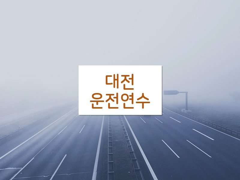 대전운전연수 후기
