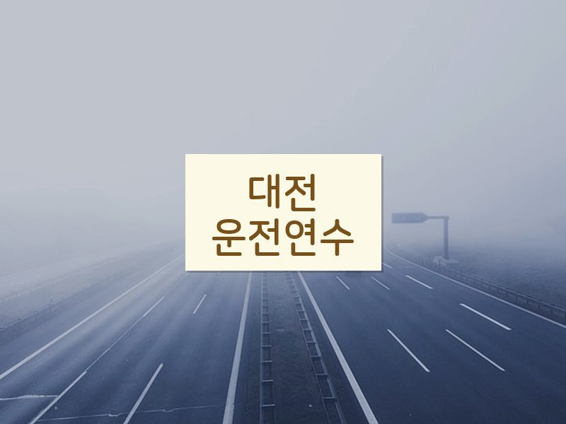 대전운전연수 후기