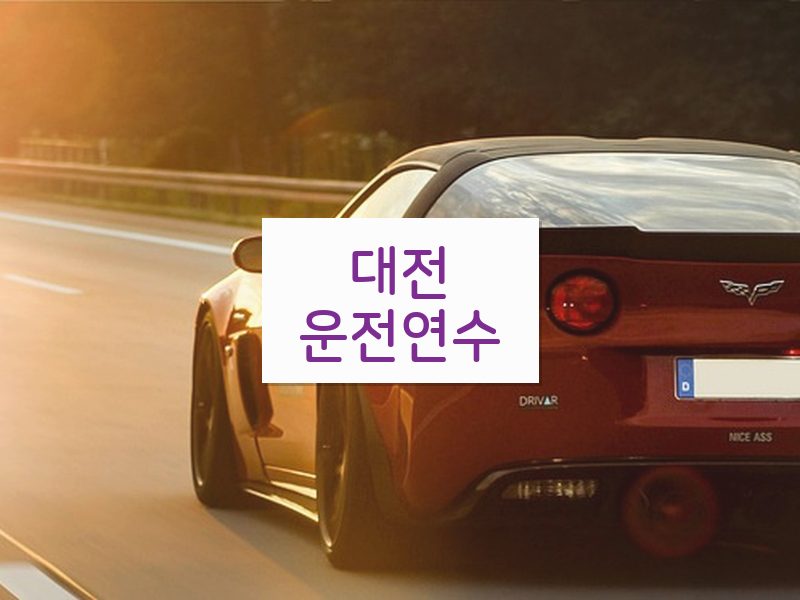 대전운전연수 후기