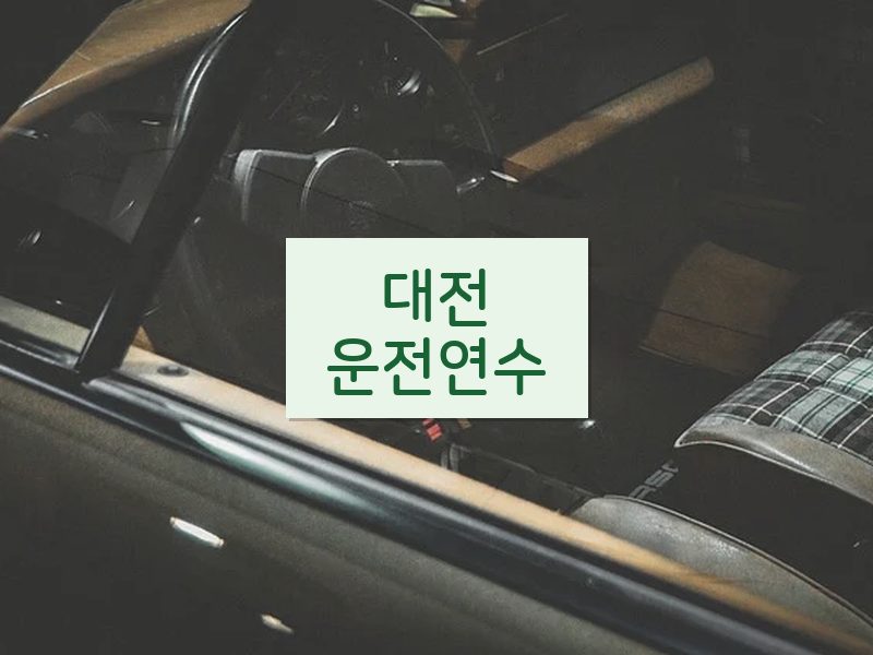 대전운전연수 후기