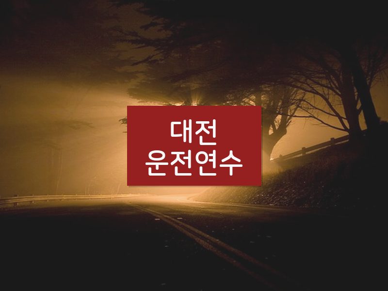 대전운전연수 후기