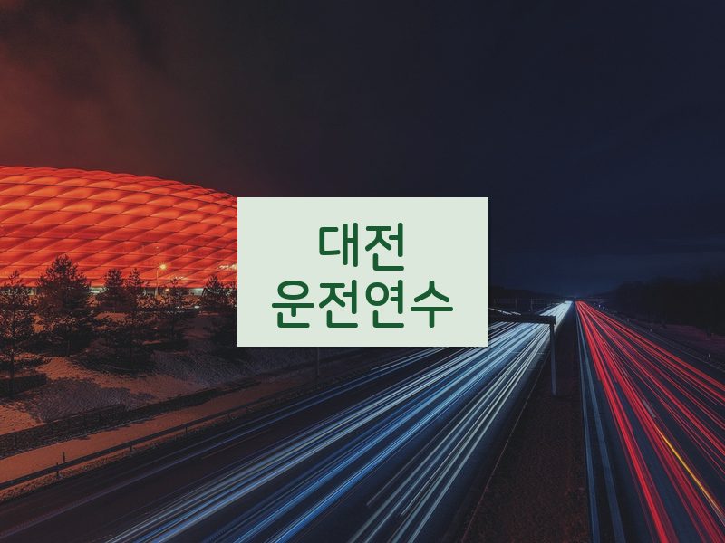 대전운전연수 후기