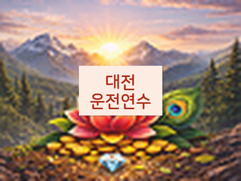 대전운전연수 후기