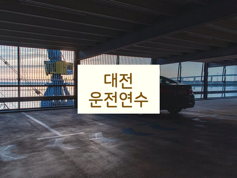 대전운전연수 후기