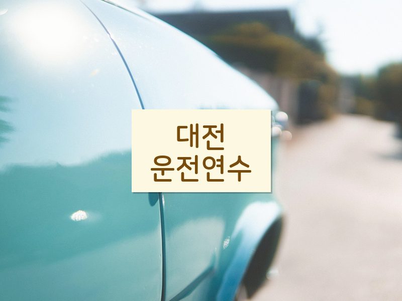 대전운전연수 후기