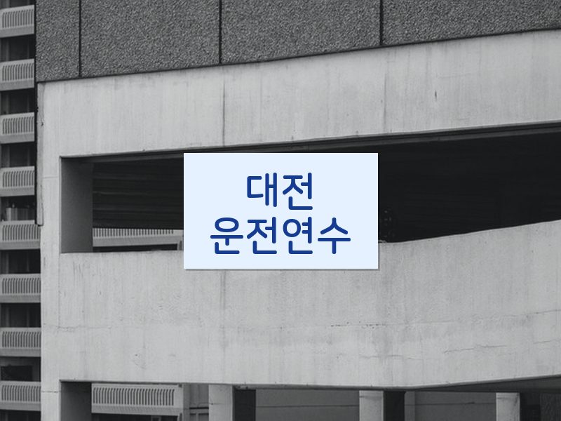대전운전연수 후기