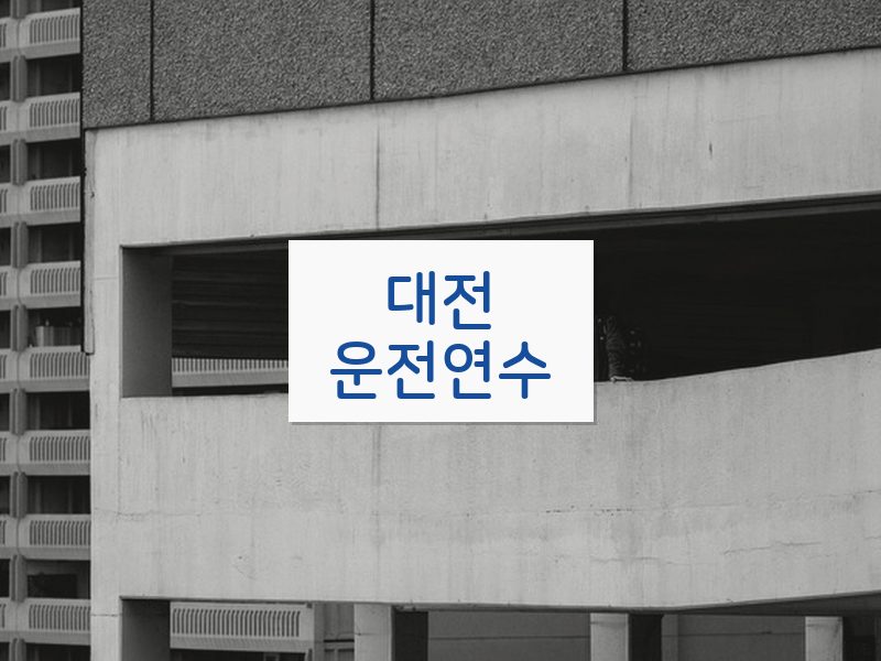 대전운전연수 후기