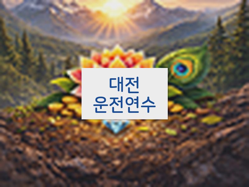 대전운전연수 후기
