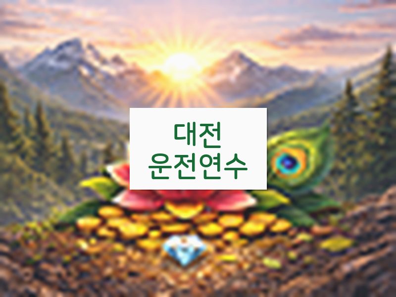 대전운전연수 후기